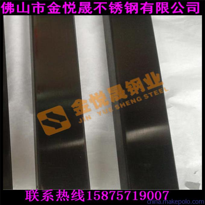 供应304佛山不锈钢黑钛金方管40*40mm